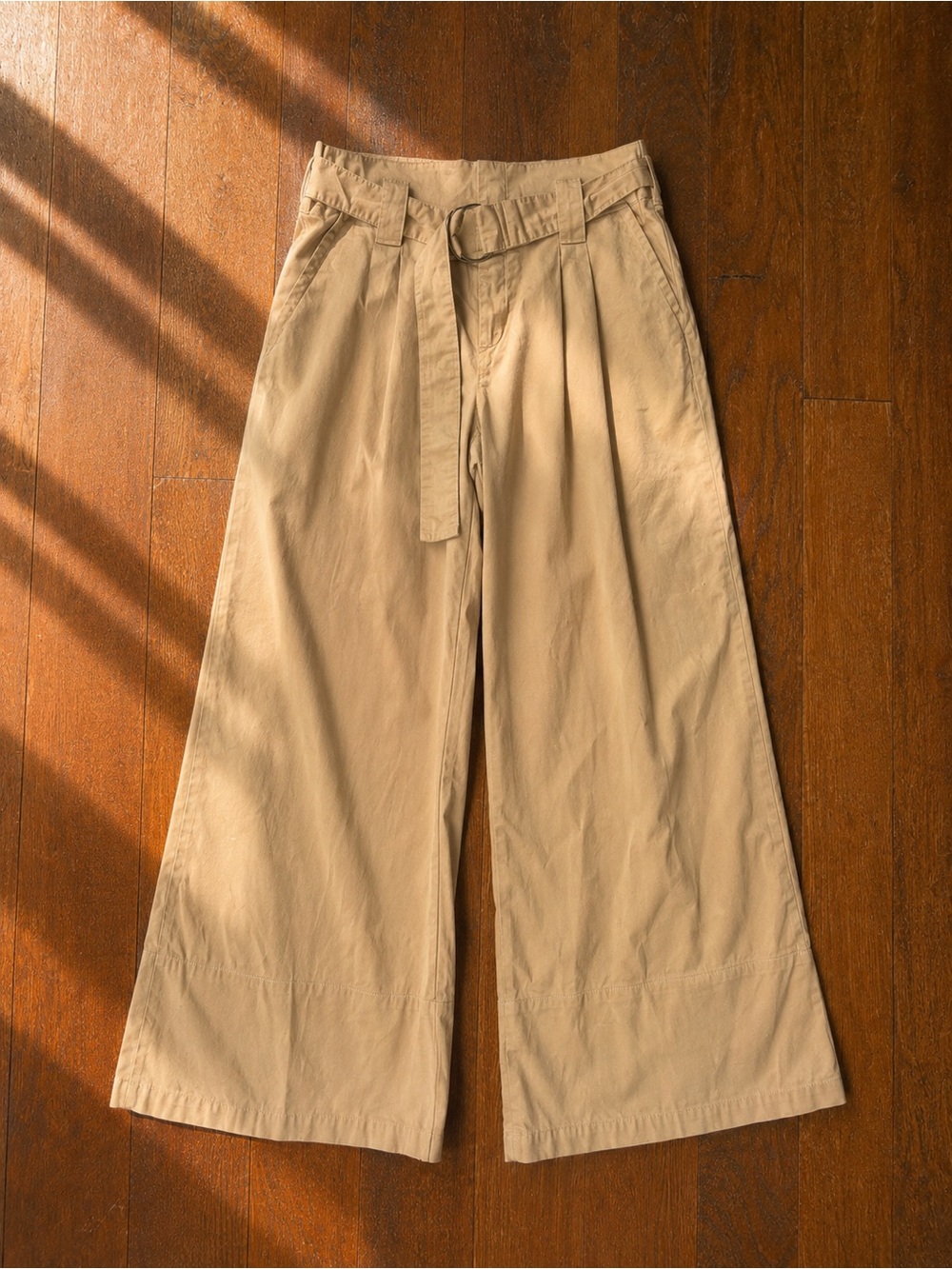 Maeve High-Rise Belted Culottes Wide Leg Pants Sz 12